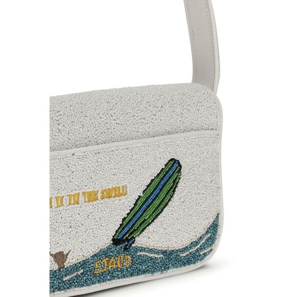 Staud White Other Fibres Shoulder Women's Bag - Picture 4 of 4